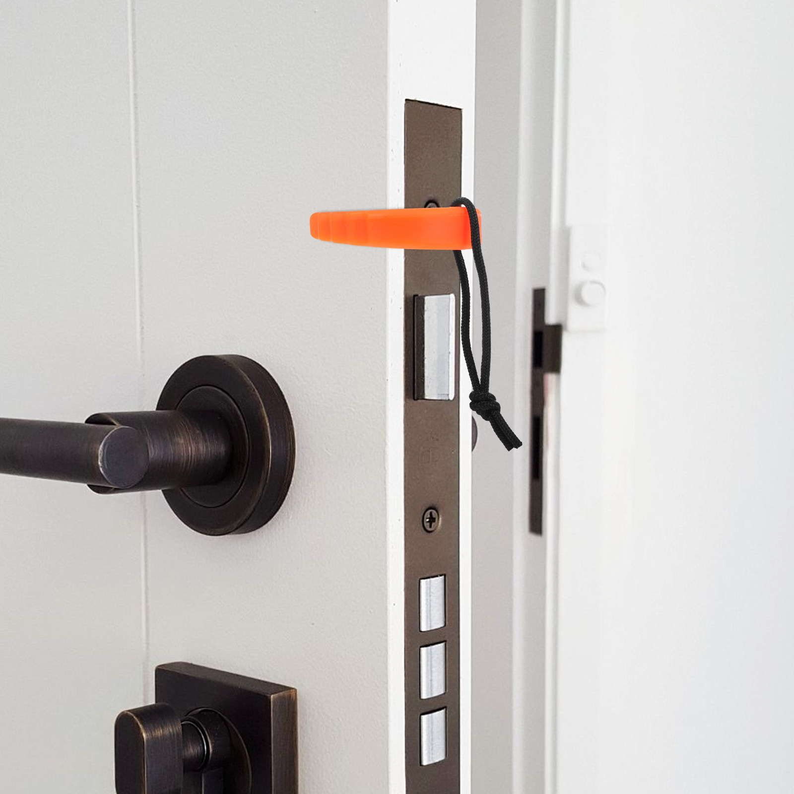 Door Stop Alarm - ที่กั้นประตูแบบพกพาพร้อมสัญญาณเตือน ที่กั้นประตูเพื่อความปลอดภัย อุปกรณ์ฝึกอบรมนักดับเพลิงฉุกเฉิน อุปกรณ์กั้นประตูสำหรับเจ้าหน้าที่รักษาความปลอดภัย