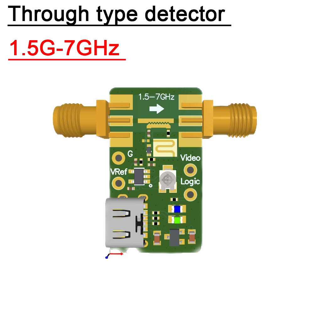 Co Detector Plug - 1.5G-7GHz ผ่านประเภทเครื่องตรวจจับเปรียบเทียบ radiodetector Coupler ทิศทางยืนป้องกันสำหรับเครื่องขยายเสียง RF