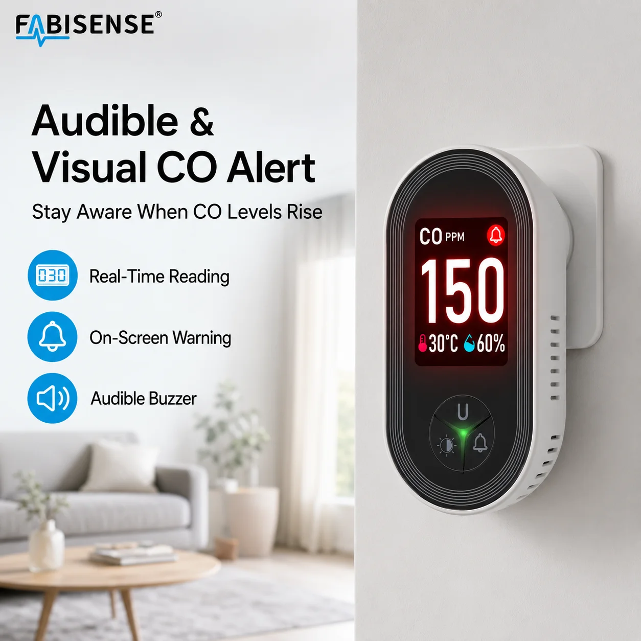 FABISENSE 24D เครื่องตรวจจับก๊ - Co Detector Plug บทวิจารณ์และราคา