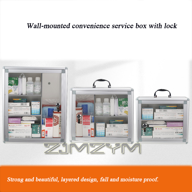 อลูมิเนียมอัลลอยด์กล่องยาแบบพก - Medicine Cabinet Lock บทวิจารณ์และราคา