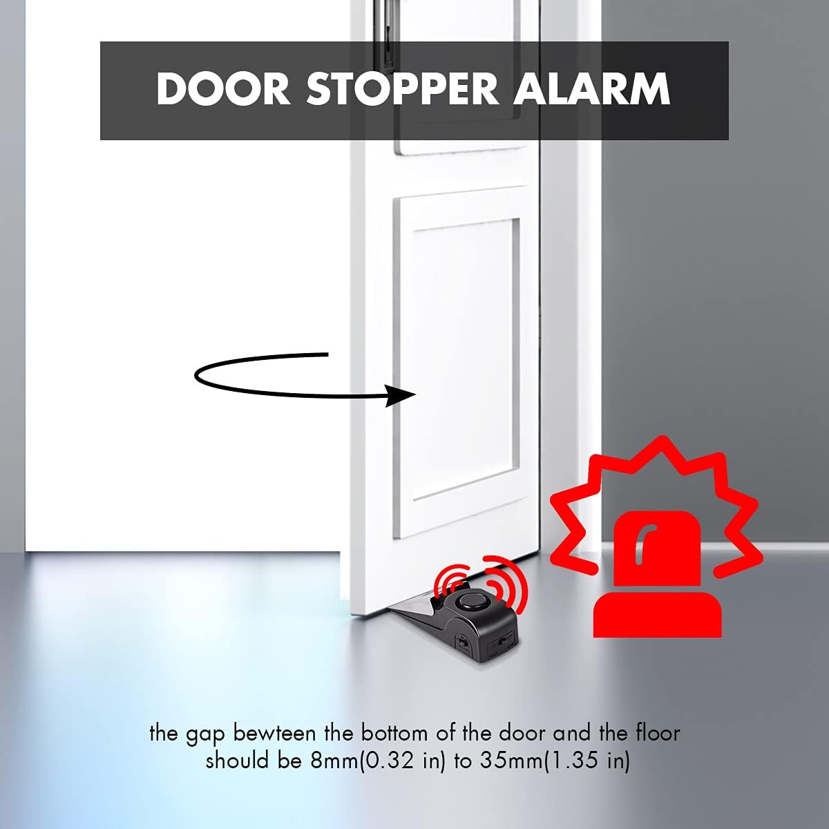ประตูหยุดนาฬิกาปลุก,ประตู 120D - Door Stop Alarm บทวิจารณ์และราคา