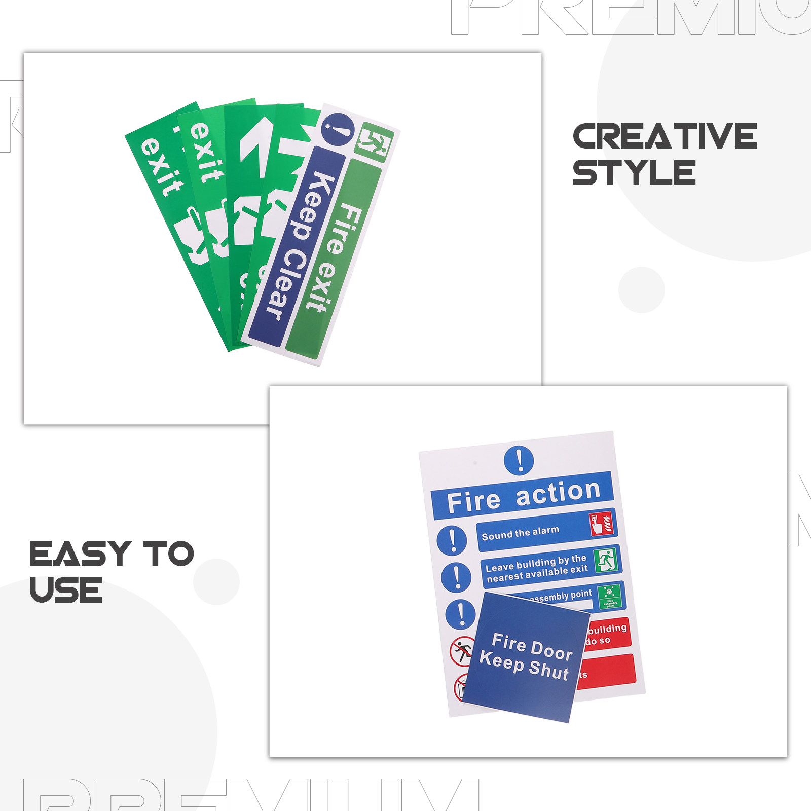 ป้ายทางออกฉุกเฉิน 21 ชิ้น สำหร - Emergency Exit Sign บทวิจารณ์และราคา