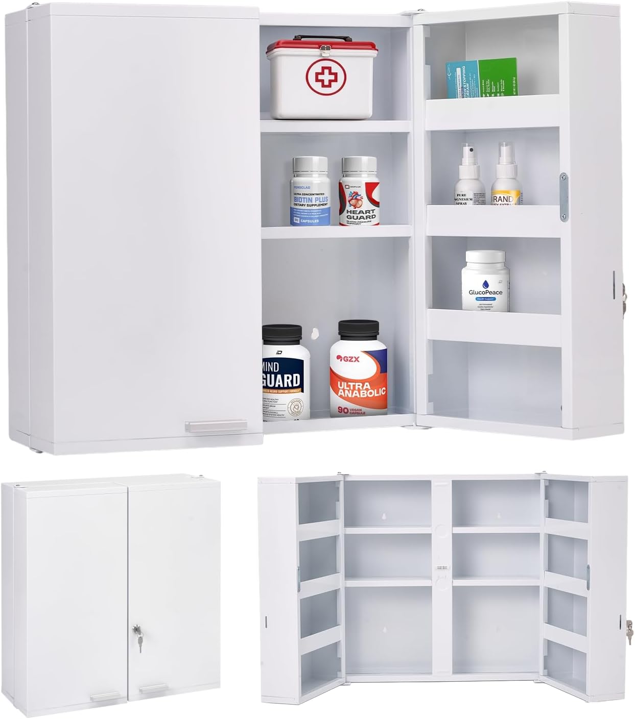 ตู้ยาขนาดใหญ่พร้อมระบบล็อค, 11 - Medicine Cabinet Lock บทวิจารณ์และราคา