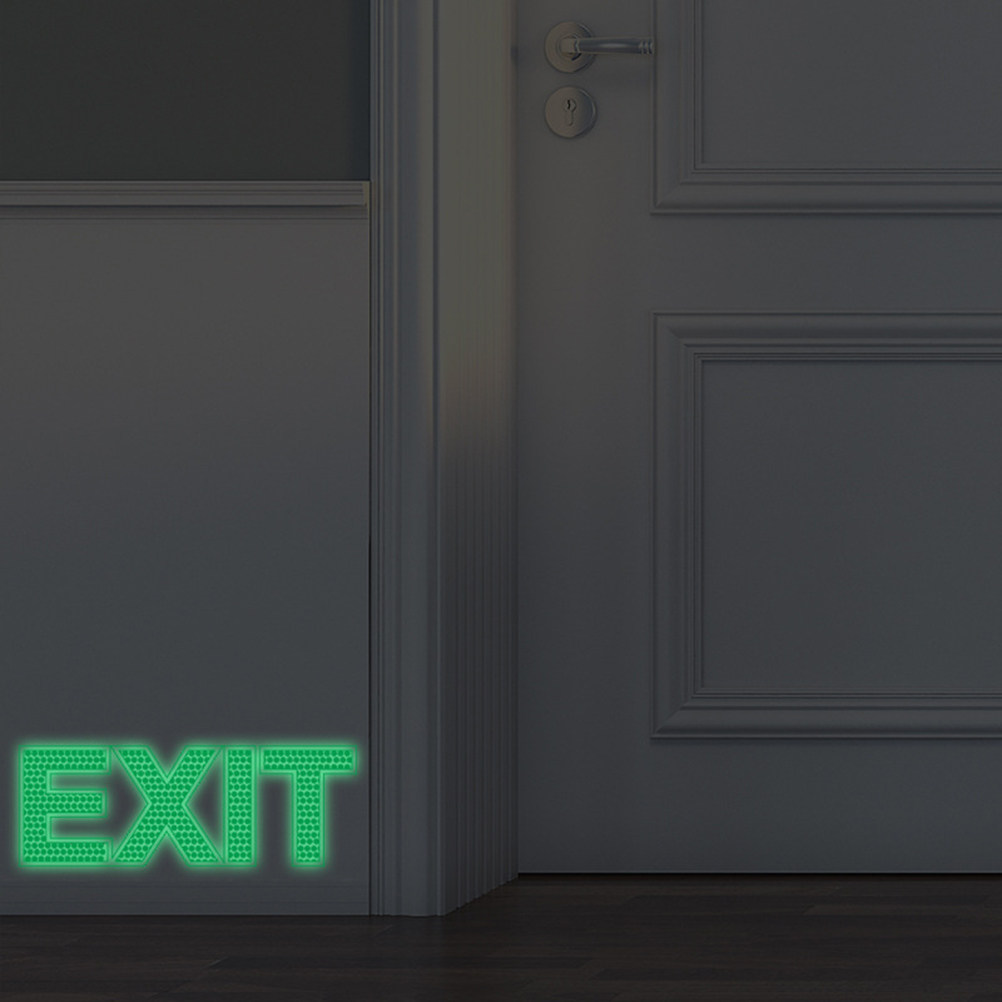 สติ๊กเกอร์ติดผนังเรืองแสง ป้าย - Emergency Exit Sign บทวิจารณ์และราคา